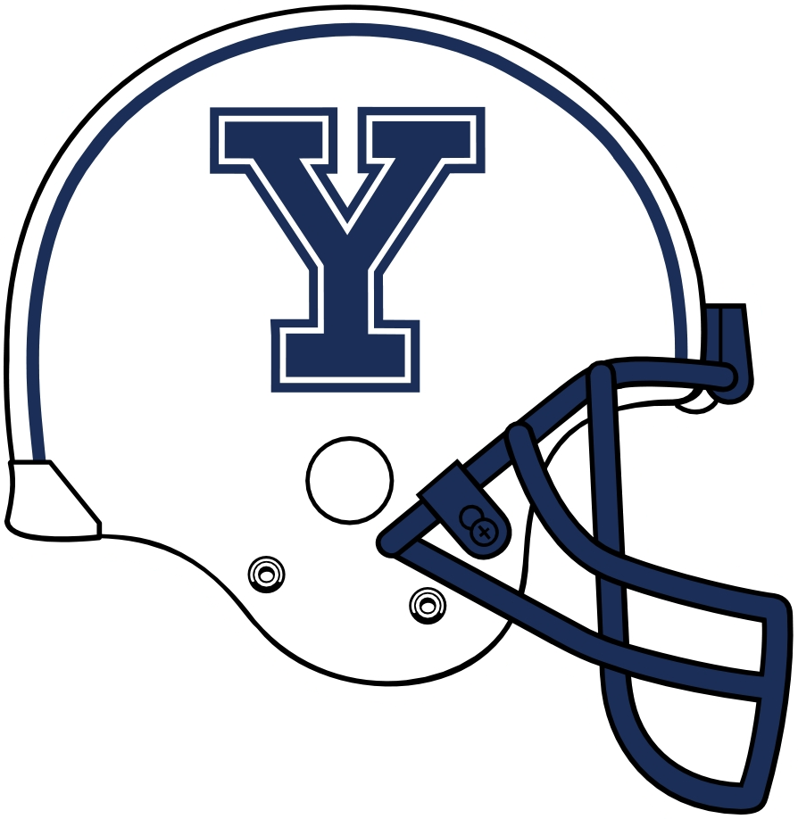 Yale Bulldogs 0-Pres Helmet Logo iron on transfers for fabric